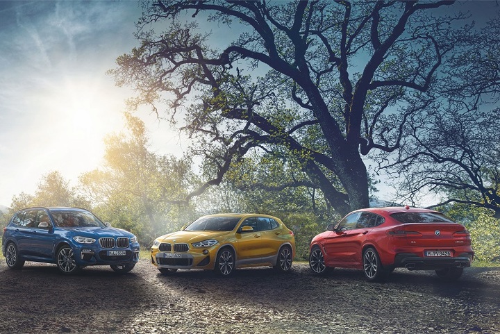 BMW X2, X3, X4
