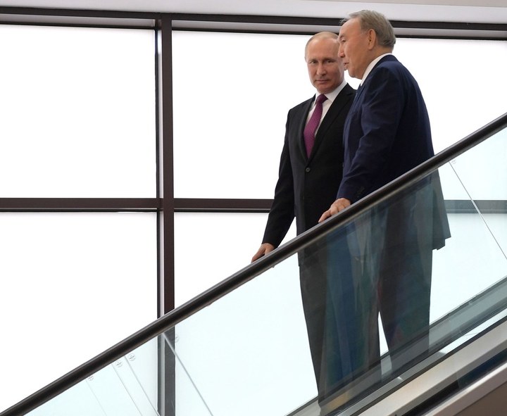 Владимир Путин и Нурсултан Назарбаев