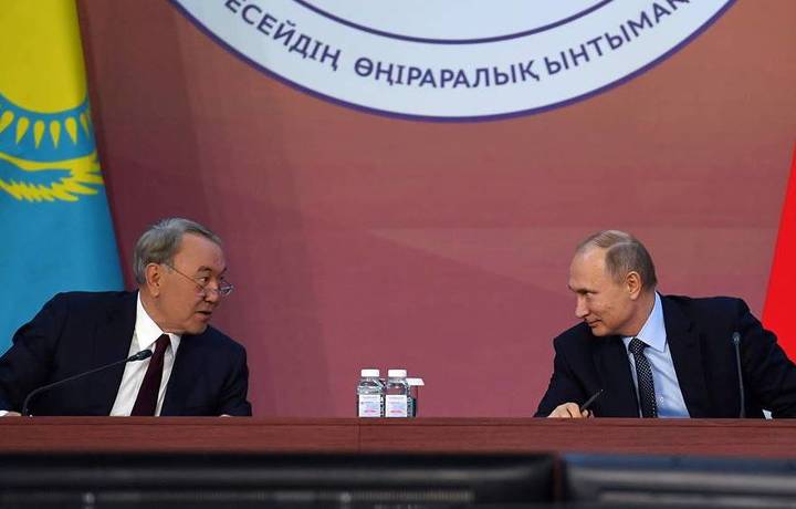 Нурсултан Назарбаев и Владимир Путин