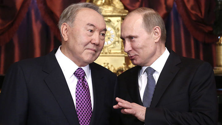 Нурсултан Назарбаев и Владимир Путин Нурсултан Назарбаев и Владимир Путин