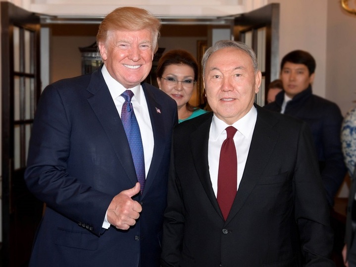 Дональд Трамп и Нурсултан Назарбаев