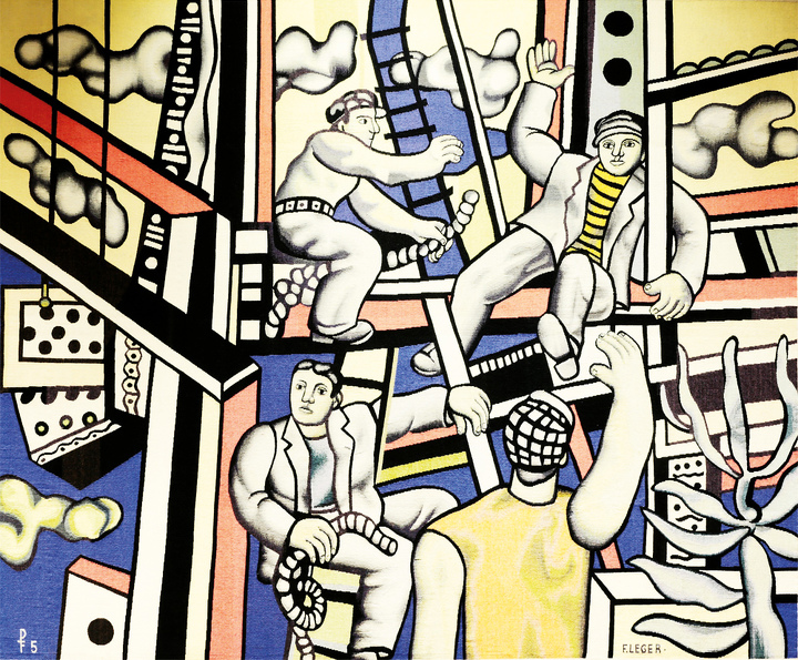 Гобелен по дизайну Фернана Леже «Строители». Куплен на Christie’s в 2015 году Гобелен по дизайну Фернана Леже «Строители». Куплен на Christie’s в 2015 году