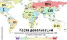 На сколько обесценились валюты стран мира по отношению к доллару