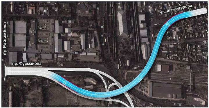 Схема пробивки ул. Фурманова.