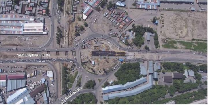 Развязка на Бокейханова - Северное кольцо. 