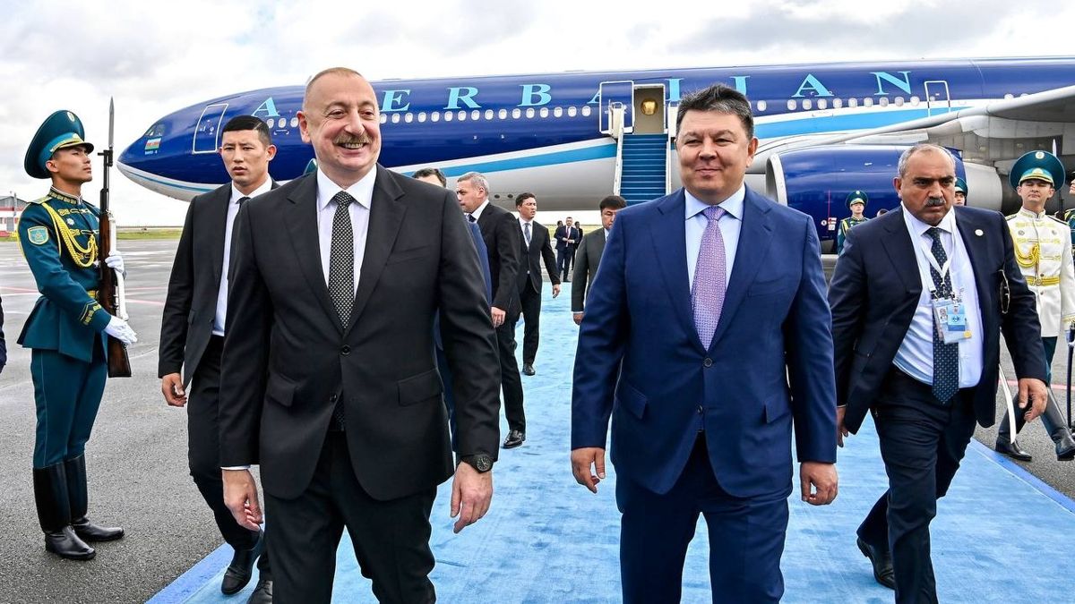 Ильхам Алиев и Канат Бозумбаев