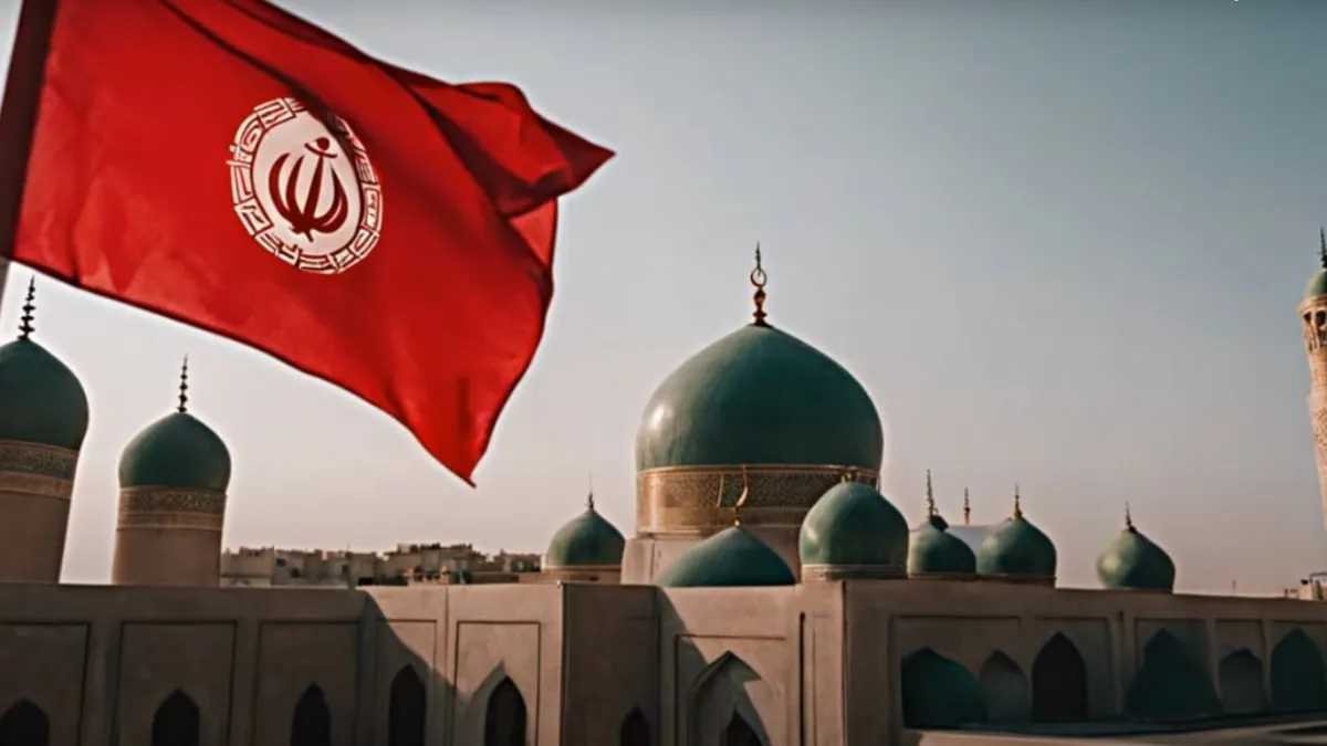 Иран поднял красный «флаг мести» на куполе мечети Джамкаран