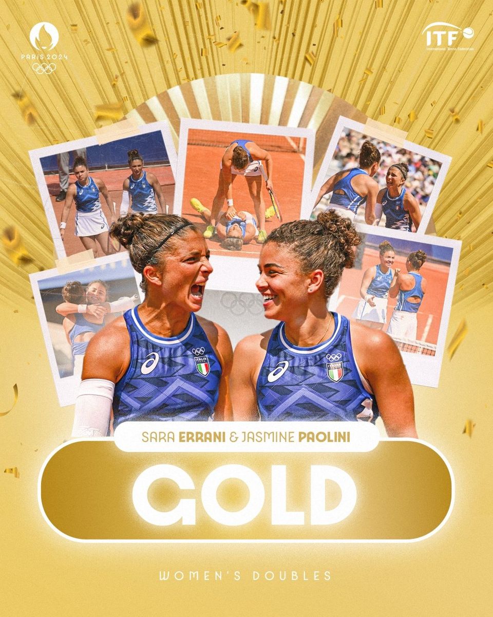 Теннисистки Жасмин Паолини и Сара Эррани на постере