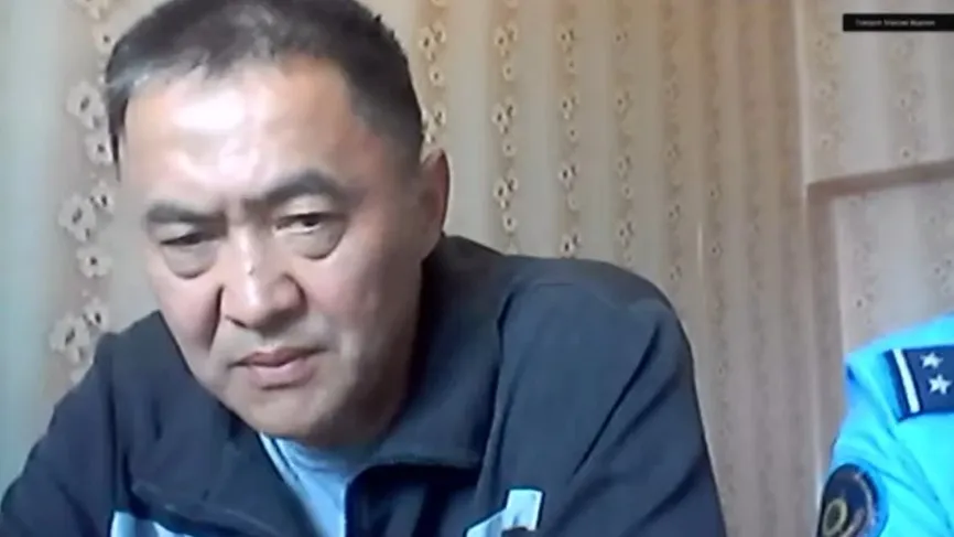 Кайрат Сатыбалдыулы, скриншот видеообращения из колонии