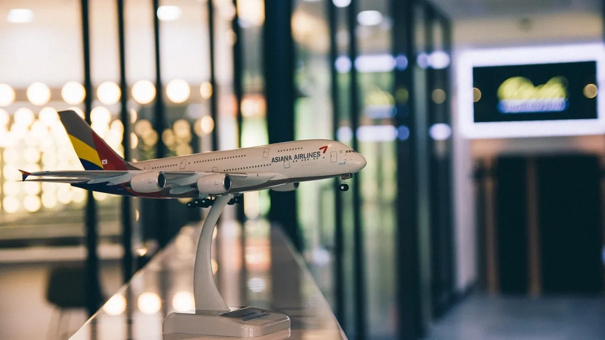 Модель самолета компании Asiana Airlines Модель самолета компании asiana airlines