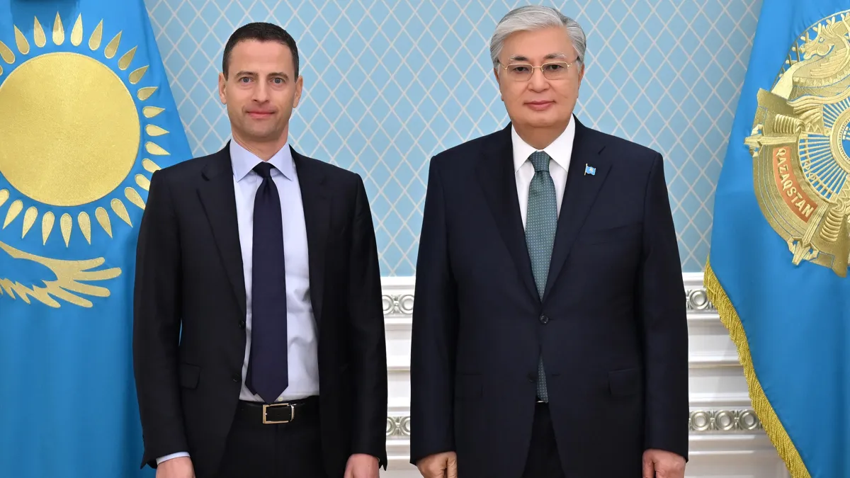 Гэри Нейгл и Касым-Жомарт Токаев н встрече в Акорде сентябрь 2024 года