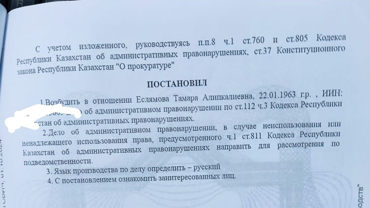 Скриншот со страницы Тамары Еслямовой в Facebook Скриншот со страницы Тамары Еслямовой в Facebook с обвинением в правонарушении