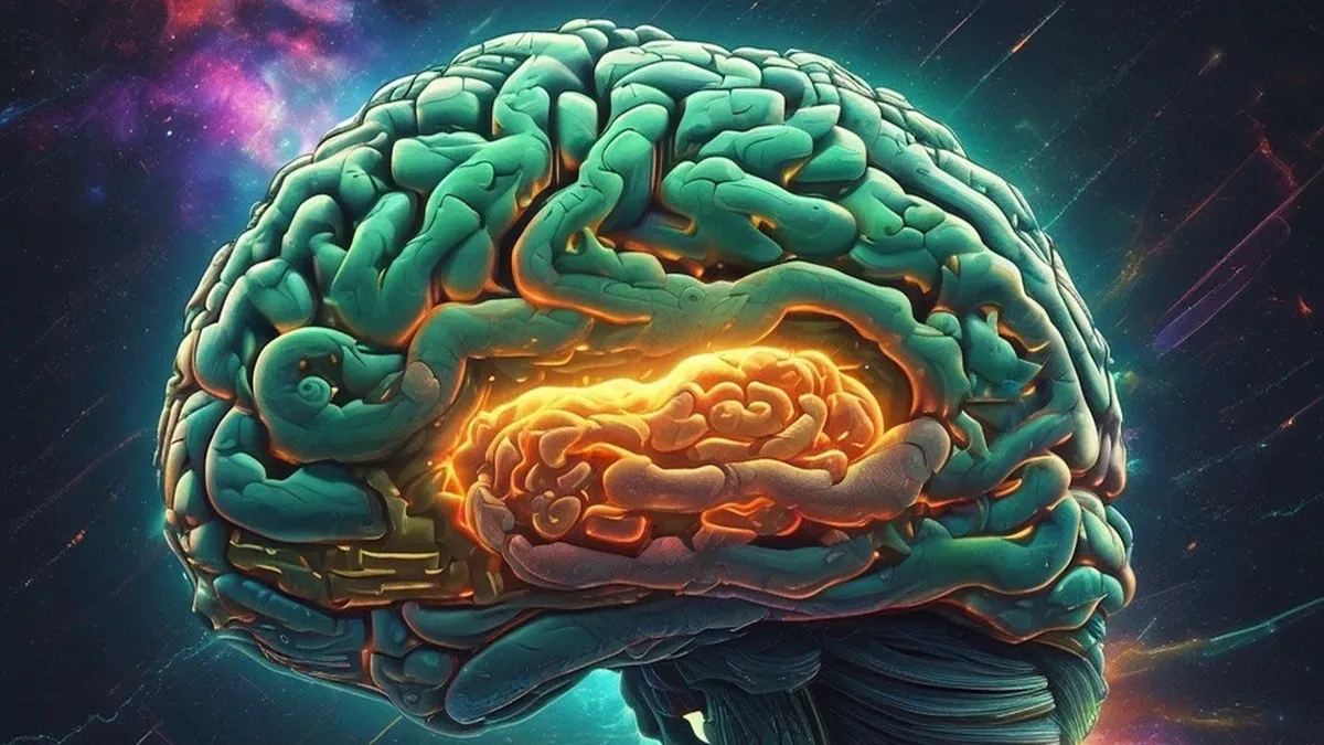 мозг человека зеленый