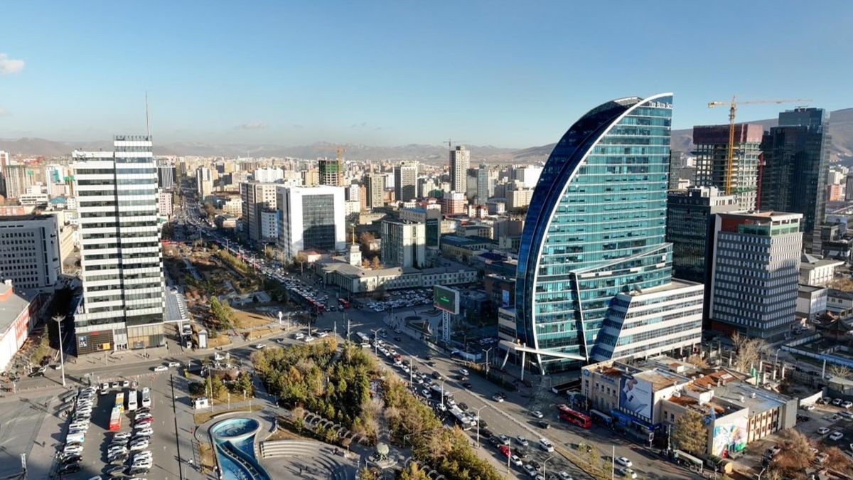 Панорама Улан-Батора с высоты