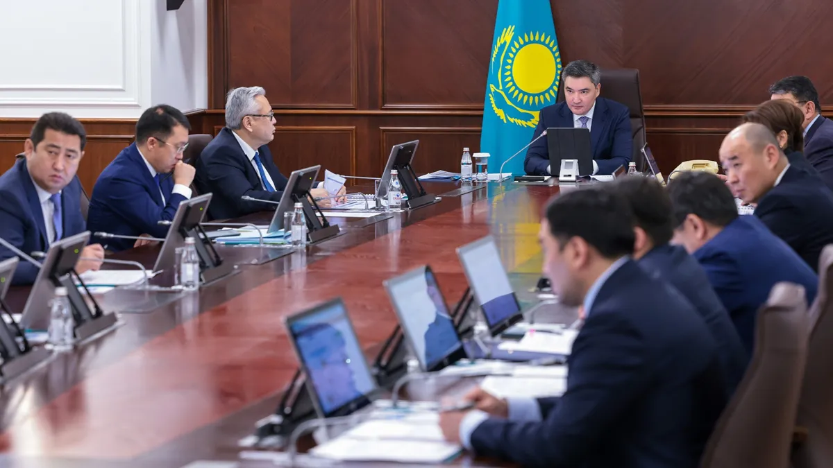 Заседание в правительстве Казахстана