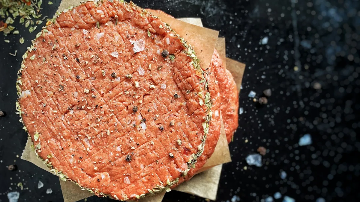 Веганское мясо для бургера Веганское мясо для бургера