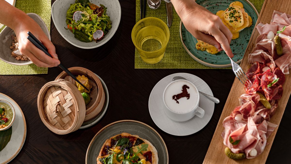Завтрак в White Restaurant Завтрак в White Restaurant