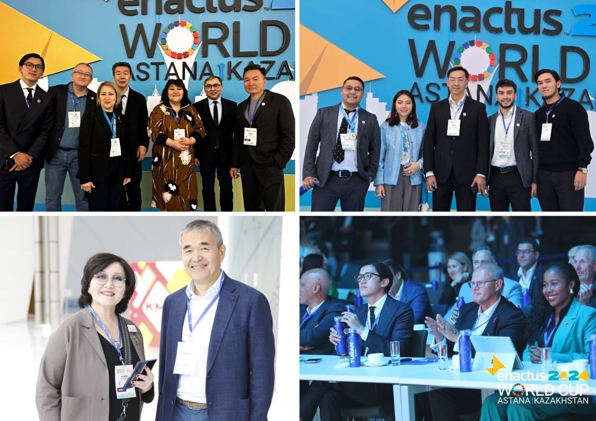 Команды Enactus на Мировом кубке в Астане в октябре 2024 года