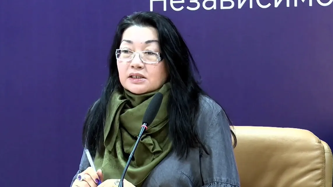 Сауле Кобжанова Сауле Кобжанова, адвокат, на пресс-конференции