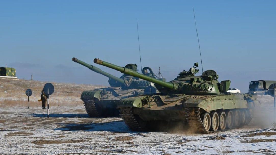 Учения танкистов на полигоне «Матыбулак»