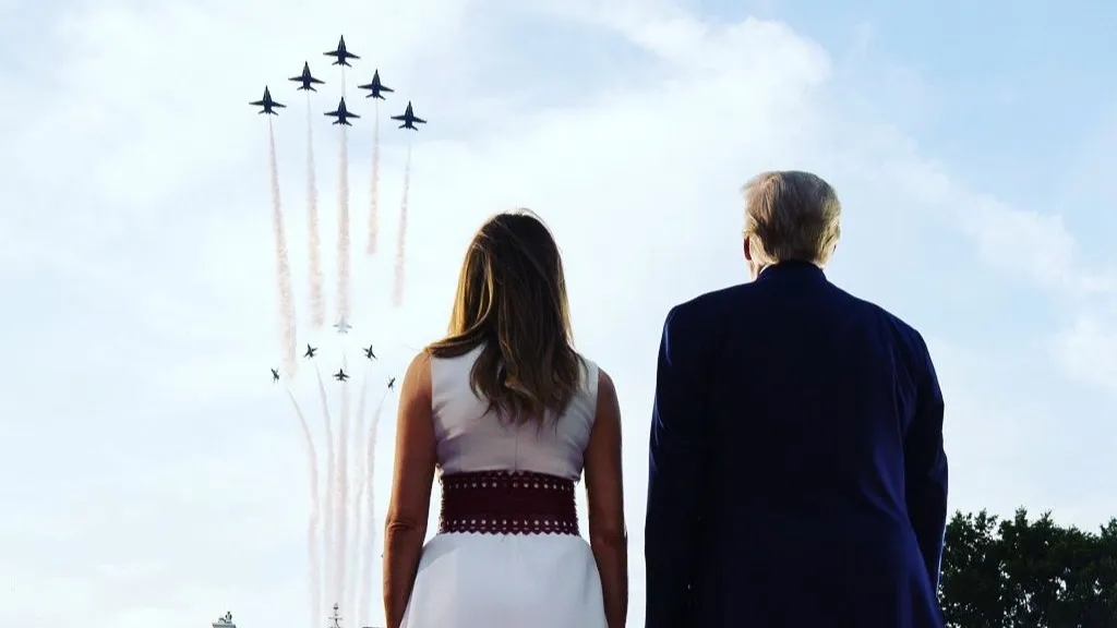 Мелания Трамп и Дональд Трамп
