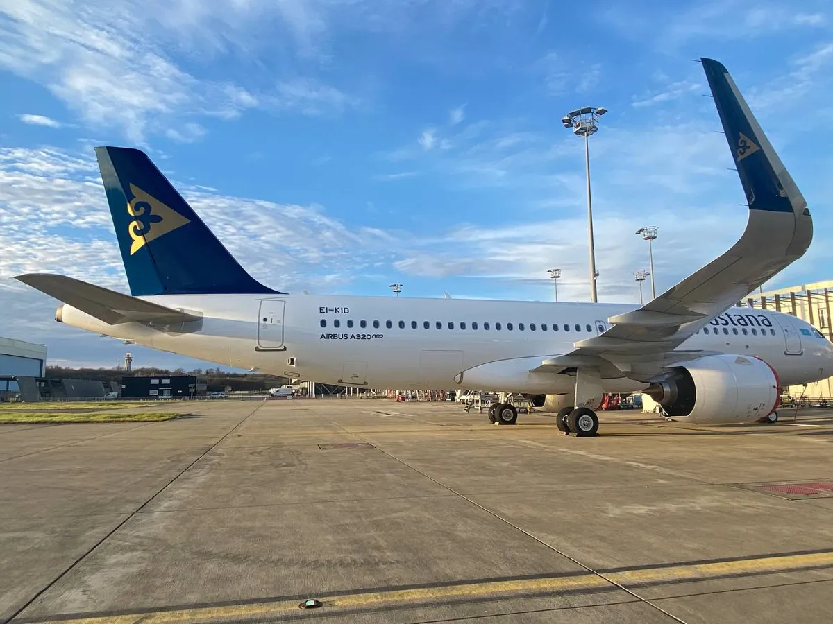 Airbus 320neo Air Astana, получен 29 января 2025 года
