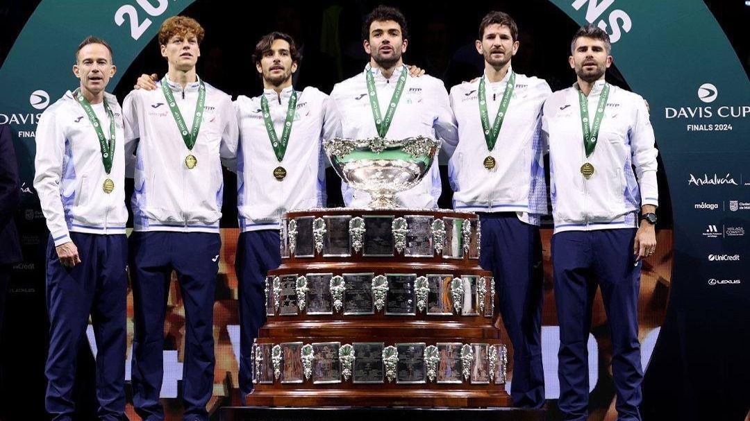Мужская сборная Италии – чемпион мира 2024 года Мужская сборная Италии по теннису