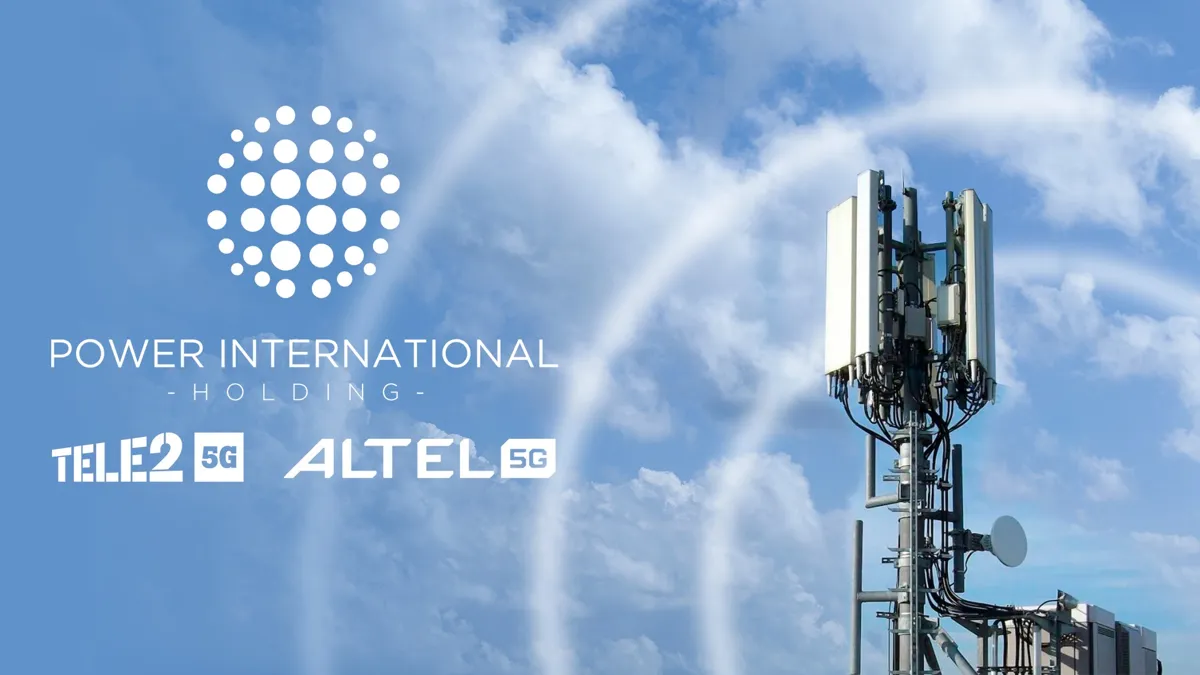 Рекламный постер Tele2/Altel, вышка сотовой связи