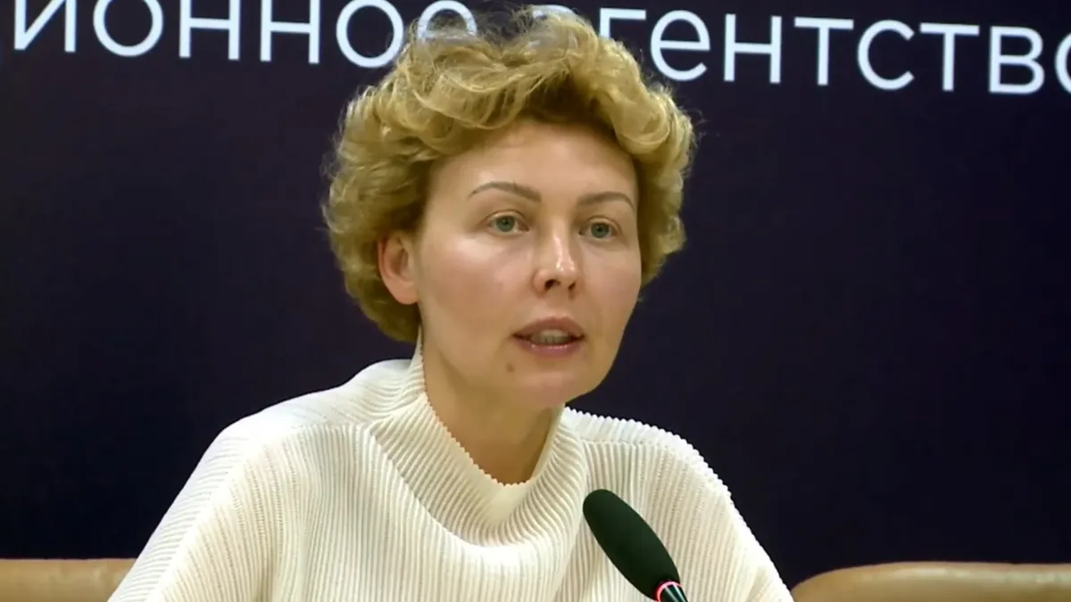 Ольга Абдыгаппарова Ольга Абдыгаппарова, пресс-конференция, 2023 год