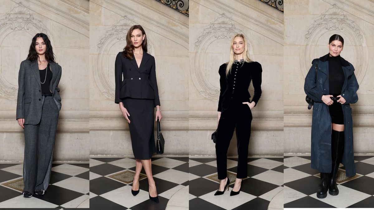 Гости показа Dior Haute Couture «Весна — лето 2025» в музее Родена, слева направо: модели Дева Кассель, Карли Клосс, Беатриче Борромео, Летиция Каста Гости показа Dior Haute Couture «Весна — лето 2025» в музее Родена слева направо: модели Дева Кассель, Карли Клосс, Беатриче Борромео, Летиция Каста