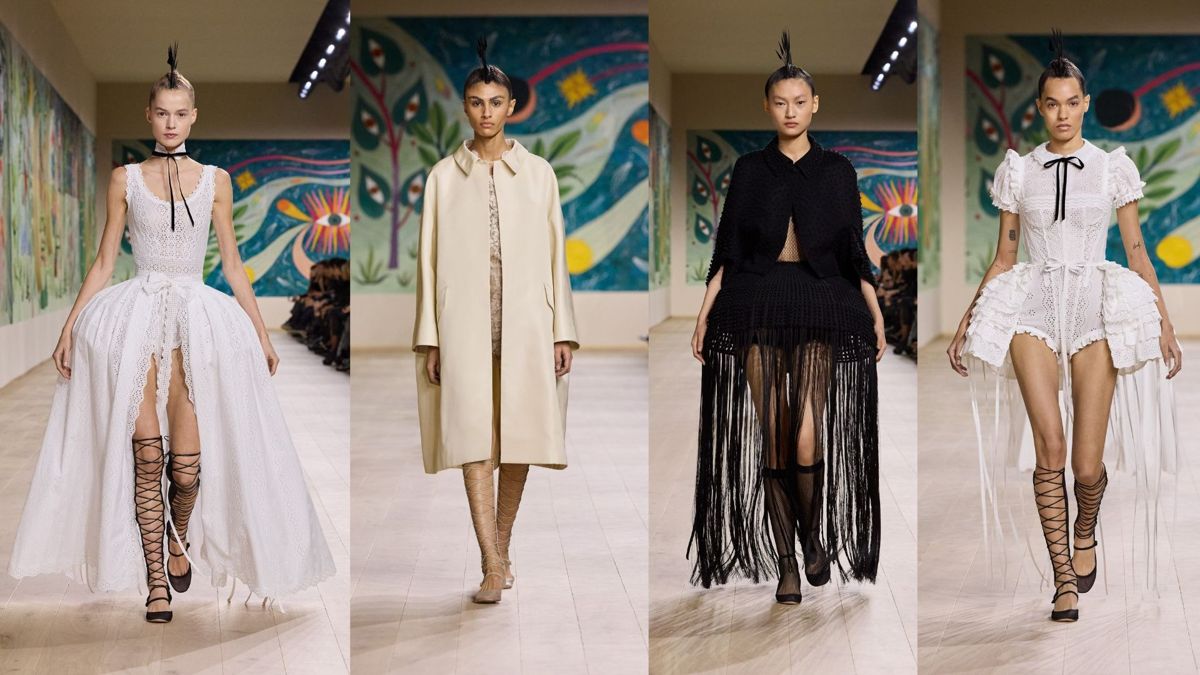 Модели Dior Haute Couture сезона «Весна — лето 2025» Модели Dior Haute Couture сезона «Весна — лето 2025», коллаж