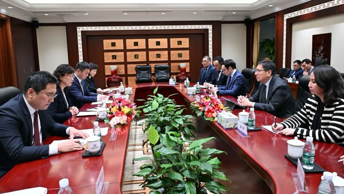На встрече акима Алматы и главы China Exim Bank На встрече акима Алматы и главы China Exim Bank, 18 февраля 2025