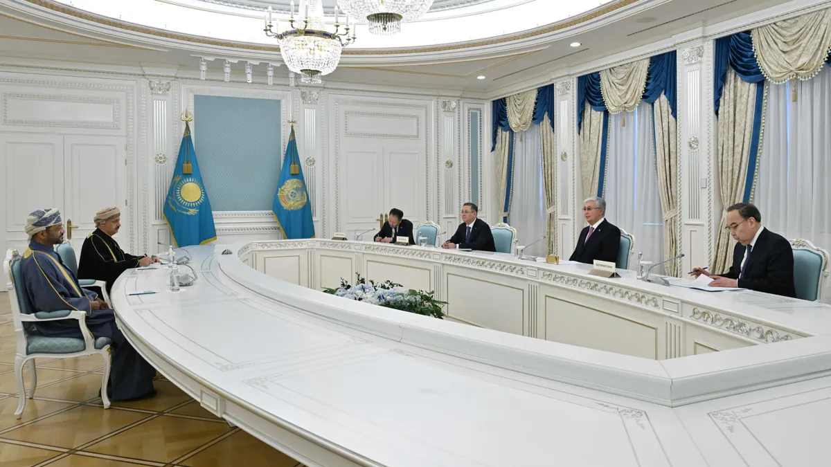 Первый официальный визит главы МИД Омана в Казахстан, 25 февраля 2025