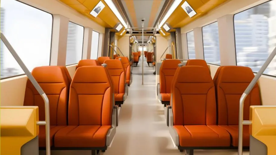 Подвижной состав LRT Составы для LRT начали собирать в Китае, февраль 2025
