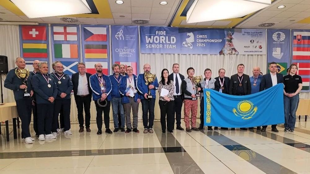 Команды-призёры командного чемпионата мира-2025 по шахматам среди сеньоров в возрастной категории 50+