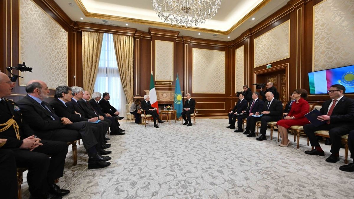 Встреча президентов Италии и Казахстана 9 марта 2025