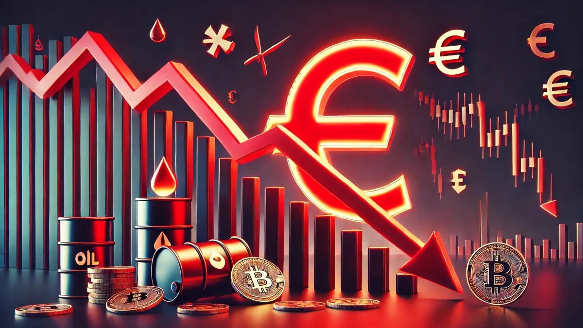 нефть, евро, биткоин