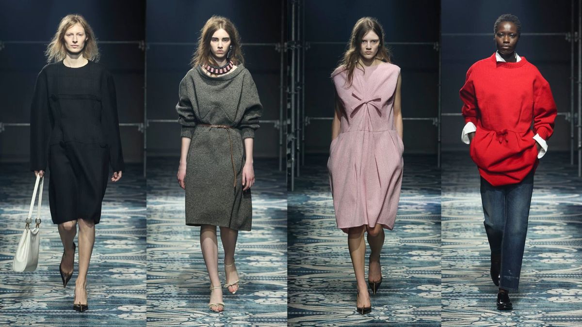 Нарочито грубые образы Prada Образы Prada на миланской неделе моды 2025