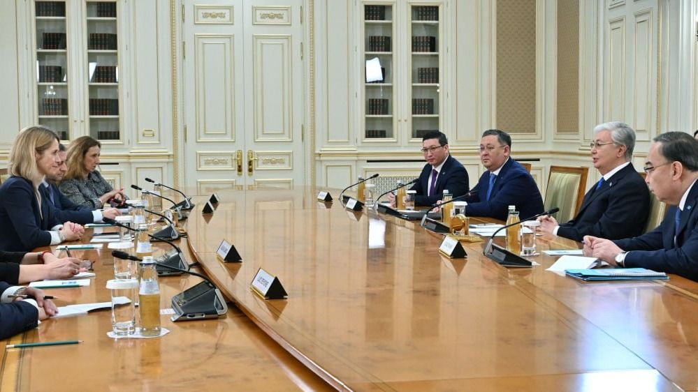 На встрече с верховным представителем ЕС, март 2025