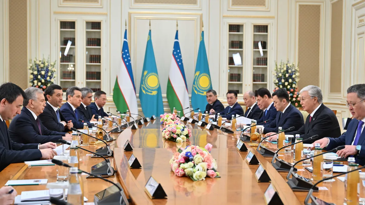 Касым-Жомарт Токаев и Шавкат Мирзиёев