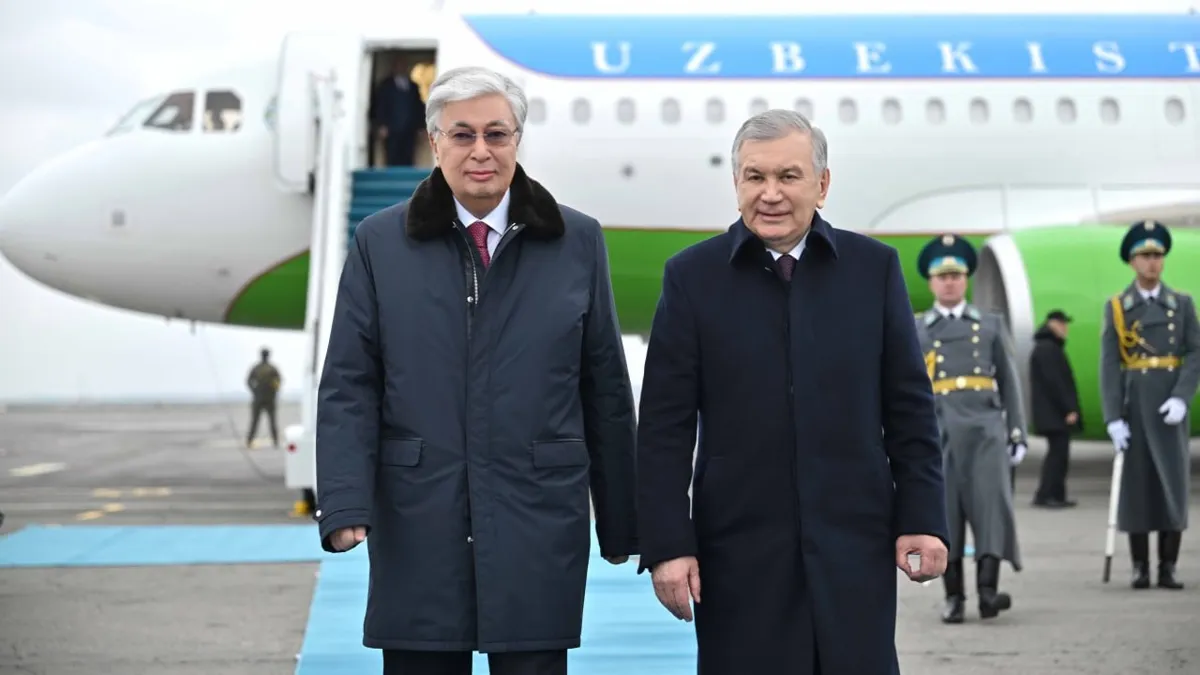  Касым-Жомарт Токаев и Шавкат Мирзиёев 