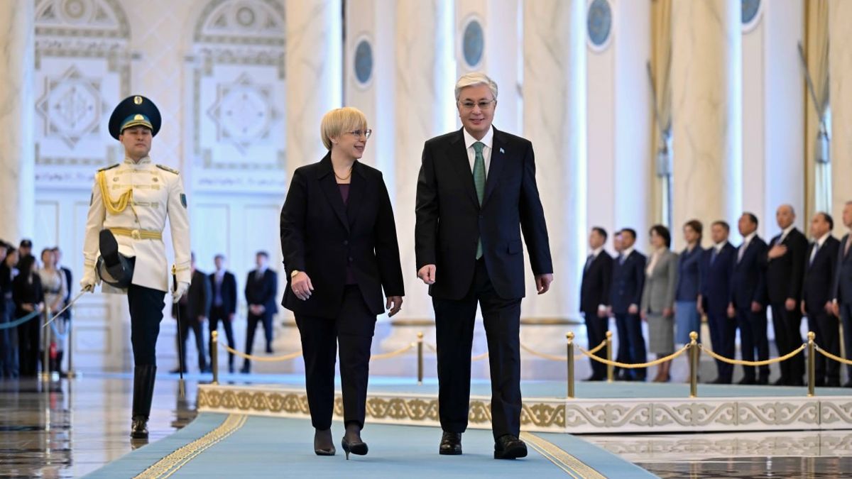 Наташа Пирц-Мусар и Касым-Жомарт Токаев, Акорда, март 2025