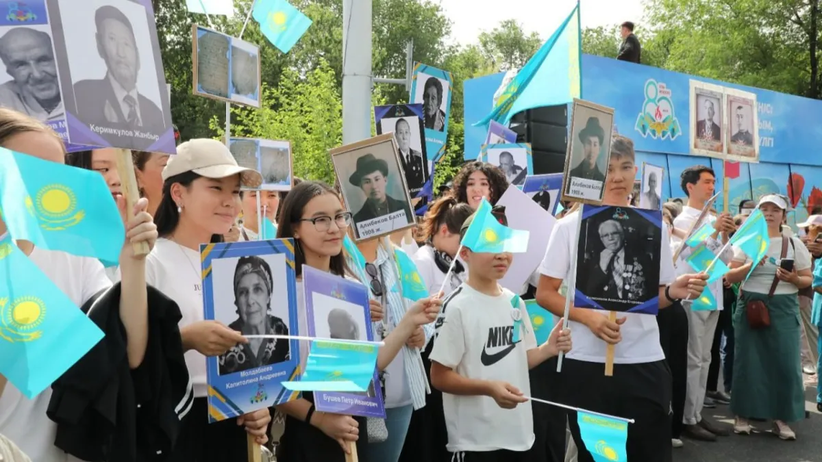 акция «Батырларға тағзым» День Победы