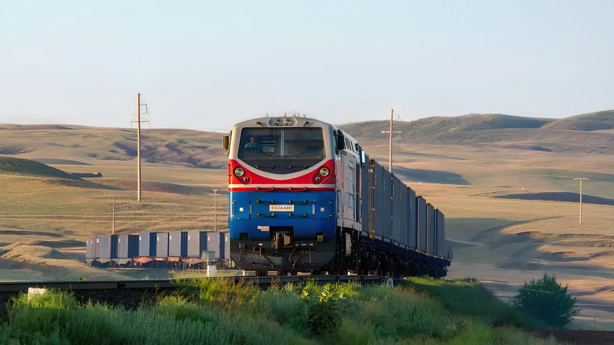 железная дорога, локомотив, поезд, КТЖ