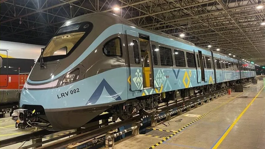 LRT, поезд для LRT, Астана, транспорт
