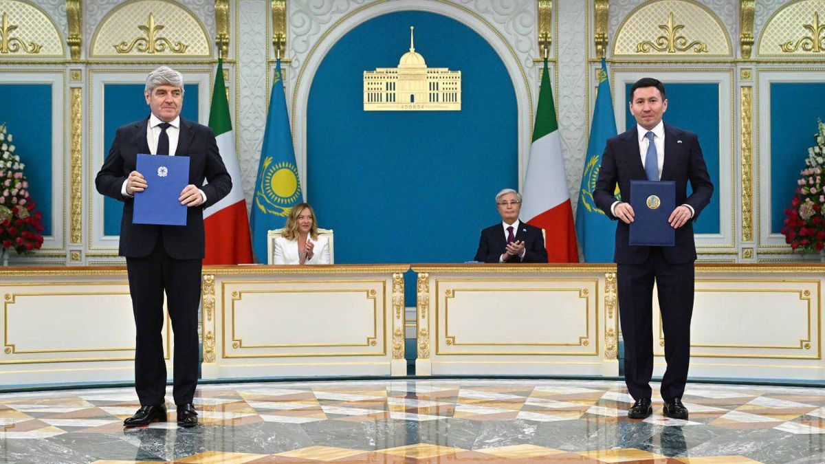 На подписании соглашений с «Самрук-Казына»