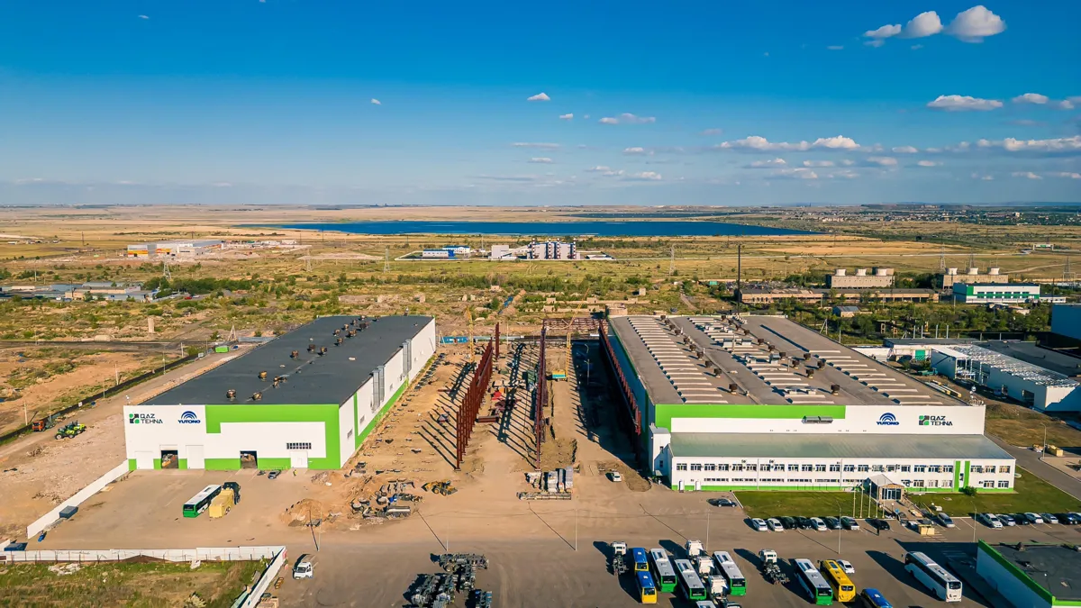 QazTehna, завод QazTehna, автобусы