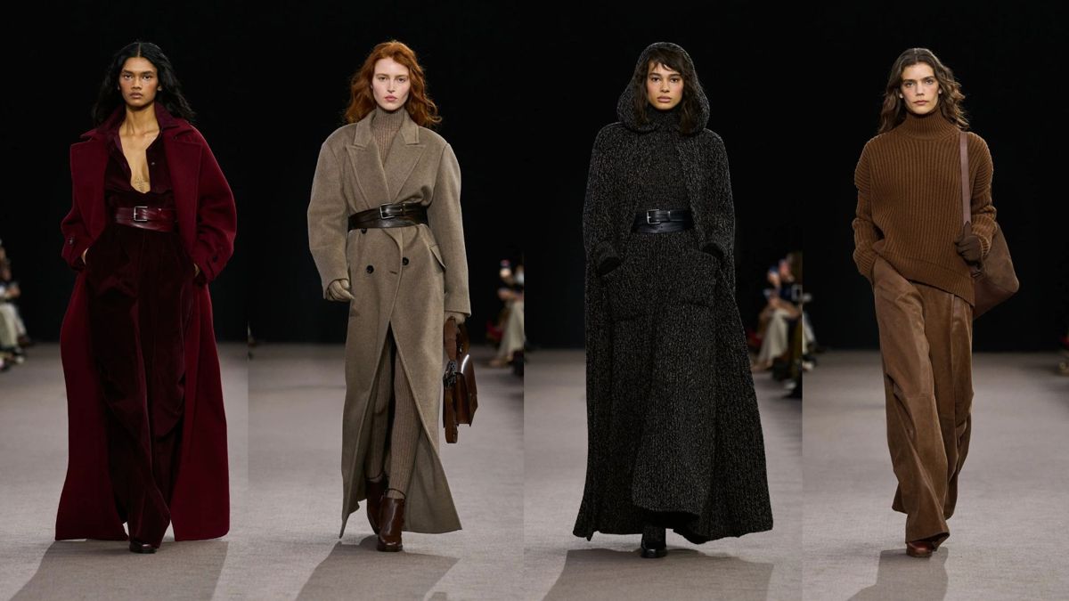 Модели Гриффитса из коллекции «Осень — зима 2025» Модели Гриффитса, Max Mara, из коллекции «Осень — зима 2025»