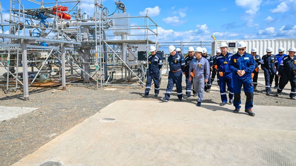 На месторождении На газовом месторождении Рожковское