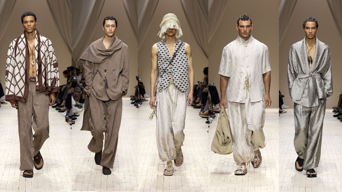 Модели Emporio Armani сезона «Весна — лето 2026 Emporio Armani сезона «Весна — лето 2026